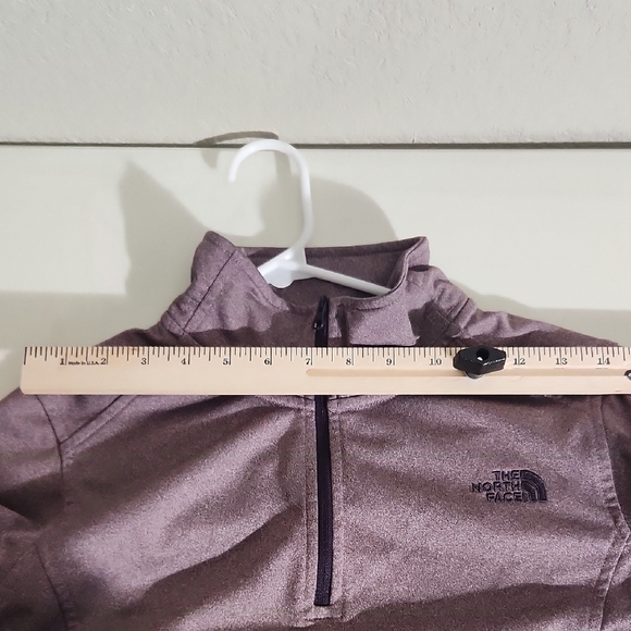 The North Face Purple and Gray Quarter-Zip Sweatshirt - Picture 7 of 8
